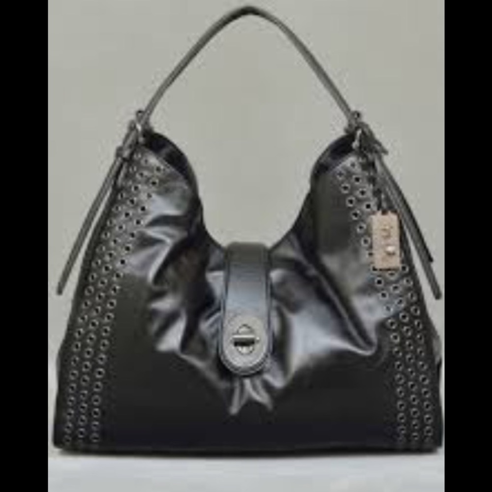 Beautiful Coach Black Leather Hobo Bag